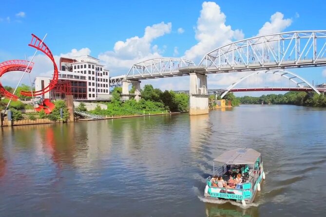 Downtown Nashville Pedal Pontoon Boat Cruise with Captain - Onboard Comfort: Mahogany Bar, Restrooms, and Bluetooth Music