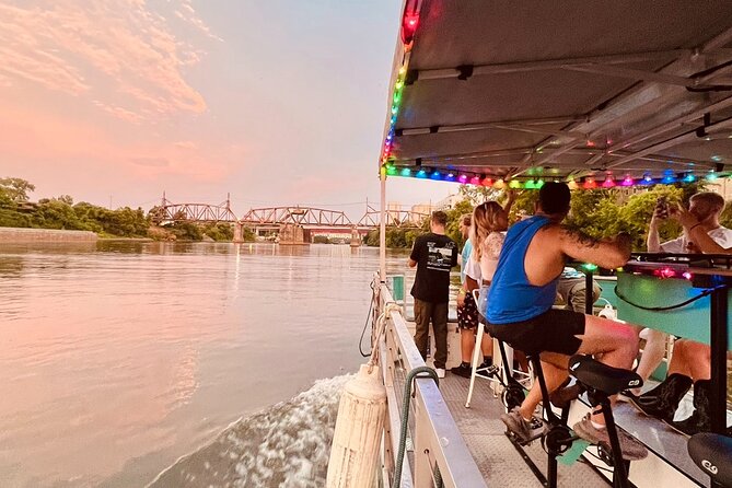Downtown Nashville Pedal Pontoon Boat Cruise with Captain - Price and Value Check for a Private Group Cruise