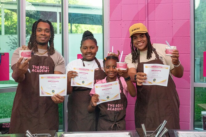 Make you own Rolled Ice Cream in Nashville - Two ice creams and an unlimited topping bar