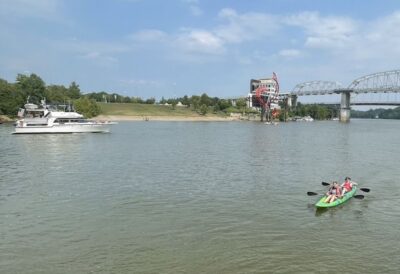 Nashville: Downtown Kayak Rental - Launch spot at Nissan Stadium: where you’ll find River Queen Voyages