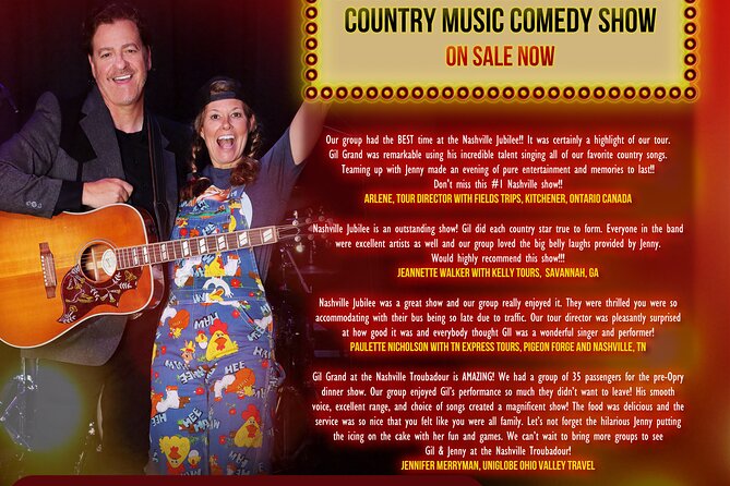 Nashville Jubilee: Country Music & Comedy Show - Tickets, mobile entry, and the 21+ rule you can’t ignore