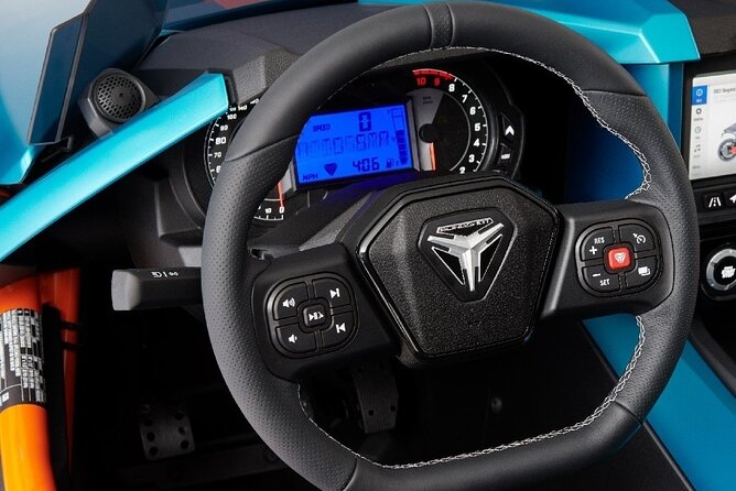 Slingshot Rentals of Nashville - The tech features that make the day easier: Bluetooth and a backup camera